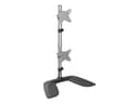 STARTECH Vertical Dual Monitor Stand Silver thumbnail 1