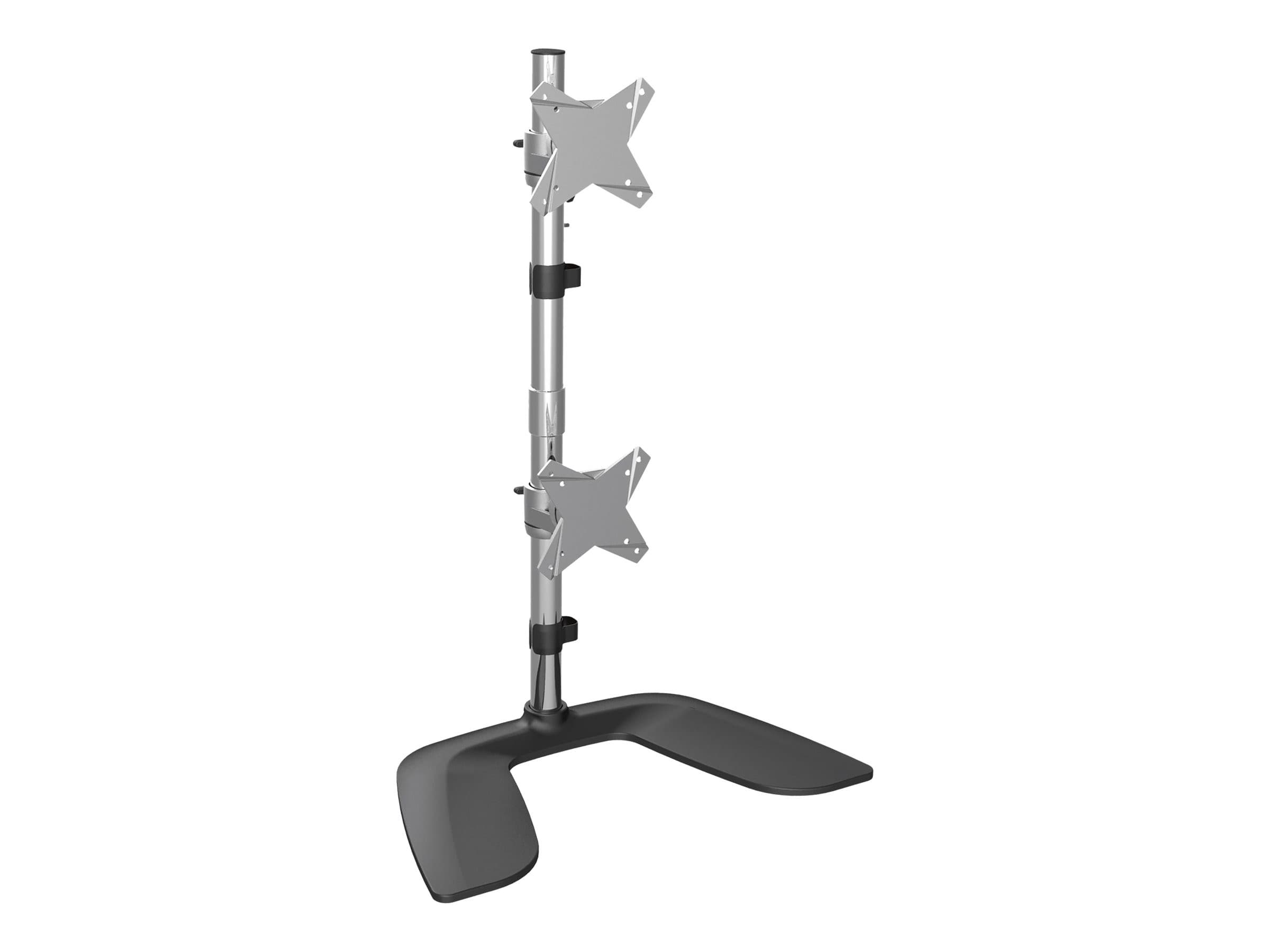 STARTECH Vertical Dual Monitor Stand Silver