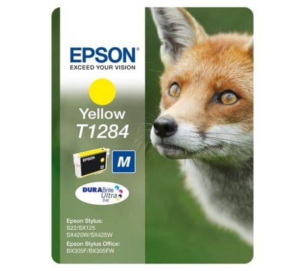 EPSON Fox T1284 Yellow Ink Cartridge - Image 1