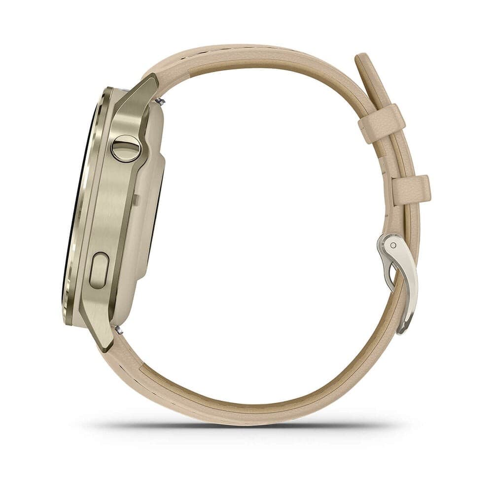 Garmin Venu 4 Smartwatch 41mm Lunar Gold with Light Sand Leather Band - Image 5