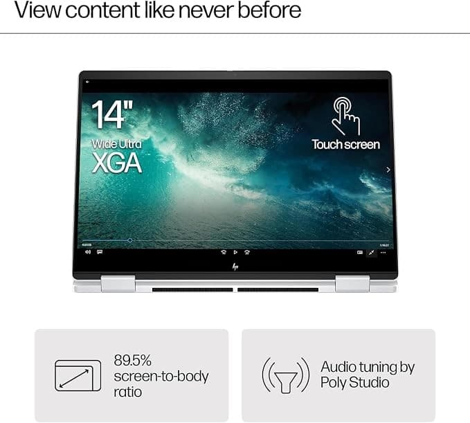 HP ENVY x360 14-fa0009na 2-in-1 Laptop 14in WUXGA Touchscreen, AMD Ryzen 5, 16GB, 512GB - Silver - Image 4