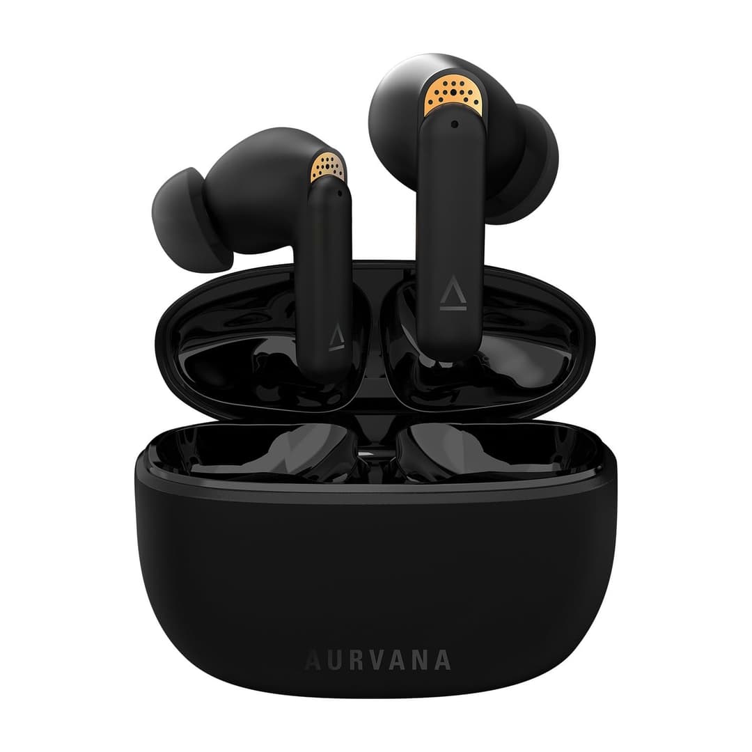 Creative Aurvana Ace True Wireless Earbuds with xMEMS Driver, ANC, aptX Adaptive, Bluetooth LE Audio, IPX5 - Black - Image 1