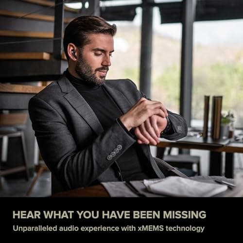 Creative Aurvana Ace True Wireless Earbuds with xMEMS Driver, ANC, aptX Adaptive, Bluetooth LE Audio, IPX5 - Black - Image 5