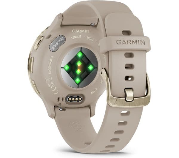 Garmin Venu 3S Smartwatch 41mm - Soft Gold & French Grey - Image 2