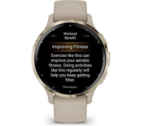 Garmin Venu 3S Smartwatch 41mm - Soft Gold & French Grey - Image 9