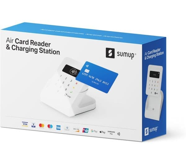 SumUp Air Card Reader & Charging Station Bundle - White - Image 4