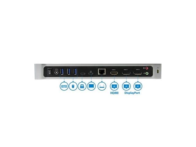 StarTech.com 4K USB-C Dock - Triple Monitor - Mac & Windows - 60W USB PD (DK30CH2DPPDU) - docking station - USB-C - HDMI, 2 x DP - 1GbE - Image 6