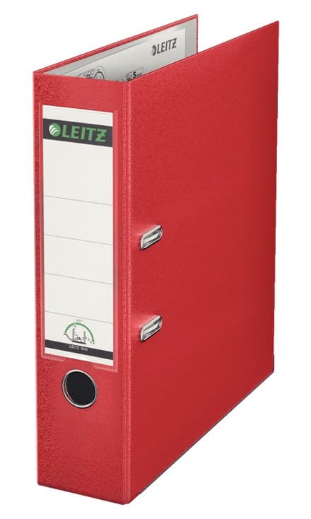 Leitz 180° Plastic Lever Arch File A4 80mm Red (Pack of 10) - Image 1