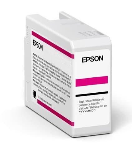 Epson T47A UltraChrome Pro 10 Original Ink Cartridge 50ml for SureColor SC-P900 - Vivid Light Magenta - Image 1