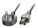 Lindy Power Cable BS 1363A to Hot Conditioned IEC C15 2m Black thumbnail 1