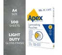 Fellowes Apex Light Duty 150 Micron Laminating Pouches - Pack of 100 - A4 thumbnail 2