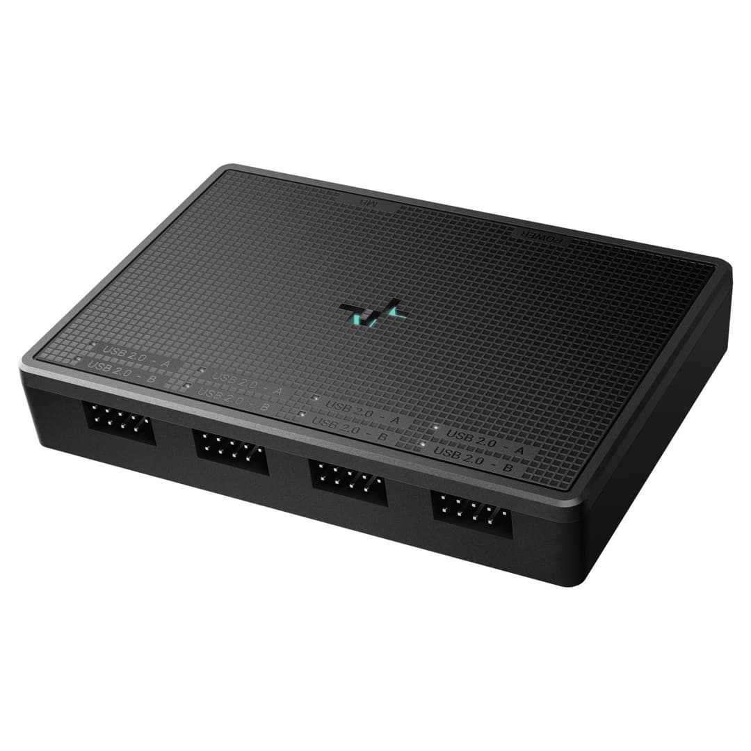 DeepCool UH-04 Internal 4-Port 9-pin USB 2.0 Hub - Black - Image 2