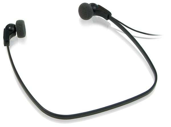 Philips LFH0334 Under-chin Stereo Transcription Headphones, Wired 3.5 mm - Black - Image 1