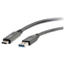 C2G USB 3.0 SuperSpeed 5Gbps USB-C to USB-A Cable M/M (USB-IF Certified) 0.9m - Black thumbnail 2