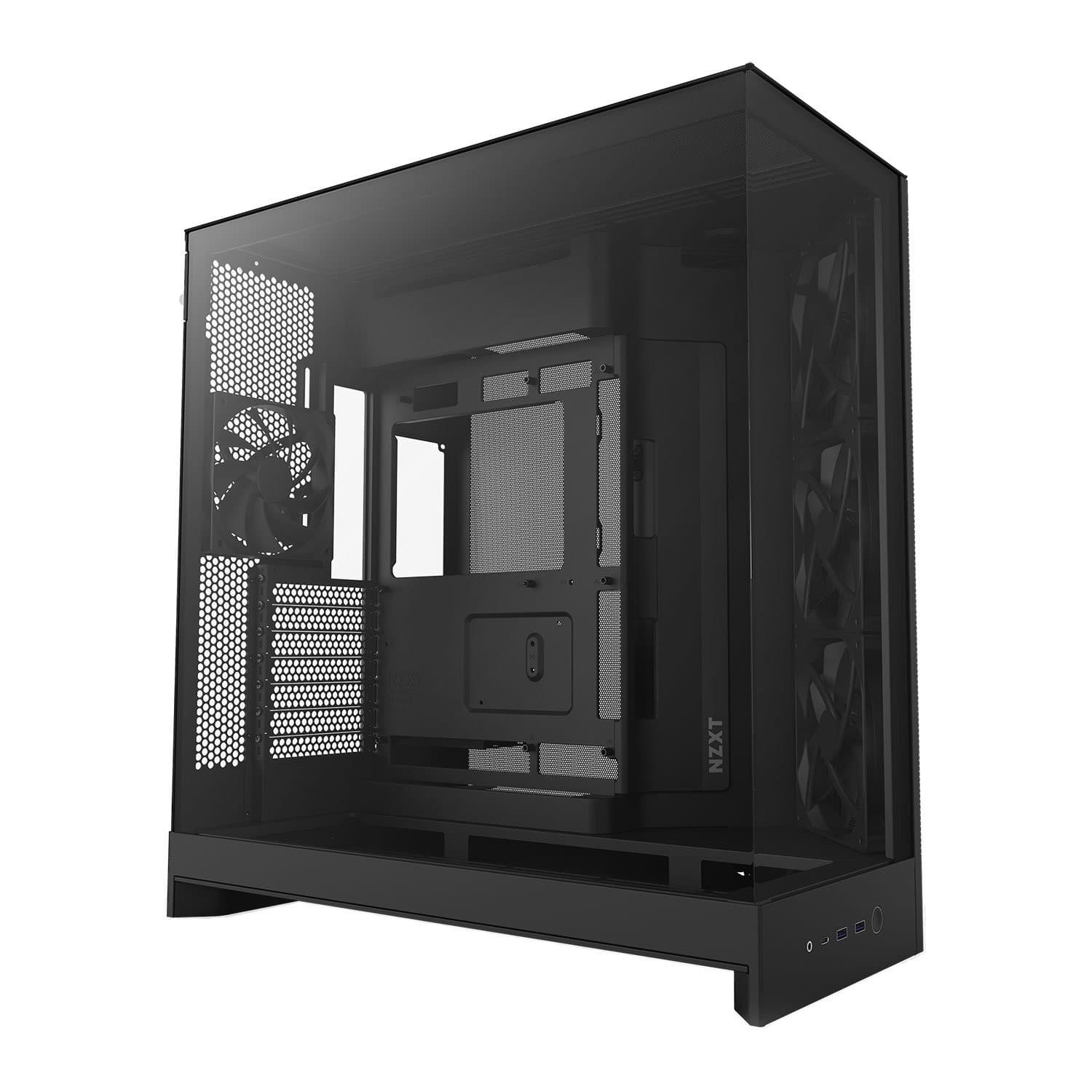 NZXT H9 Flow (2025) Tempered Glass Dual Chamber Mid Tower PC Case - Black