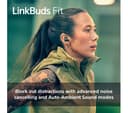 Sony LinkBuds Fit (WF-LS910N) Wireless Noise-Cancelling Earbuds - Black thumbnail 6
