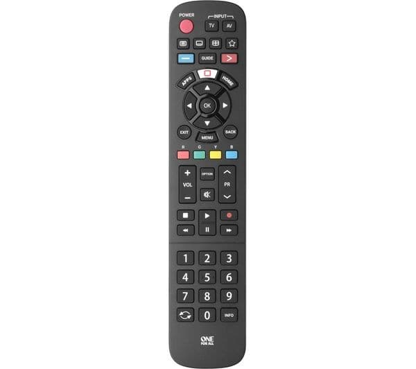 One For All URC4914 Panasonic TV Replacement Remote Control - Black - Image 1