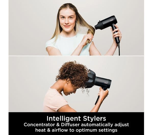 Shark STYLE iQ HD110UK Hair Dryer - Black & Rose Gold - Image 2