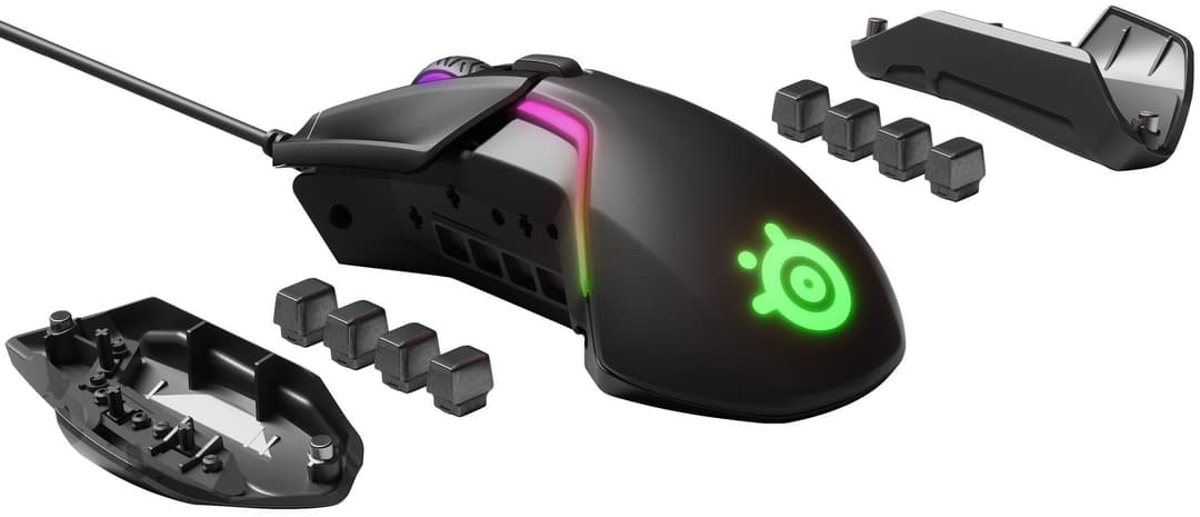 SteelSeries Rival 600 Wired Gaming Mouse - 12,000 CPI TrueMove3+ Dual Optical Sensor - Black - Image 4
