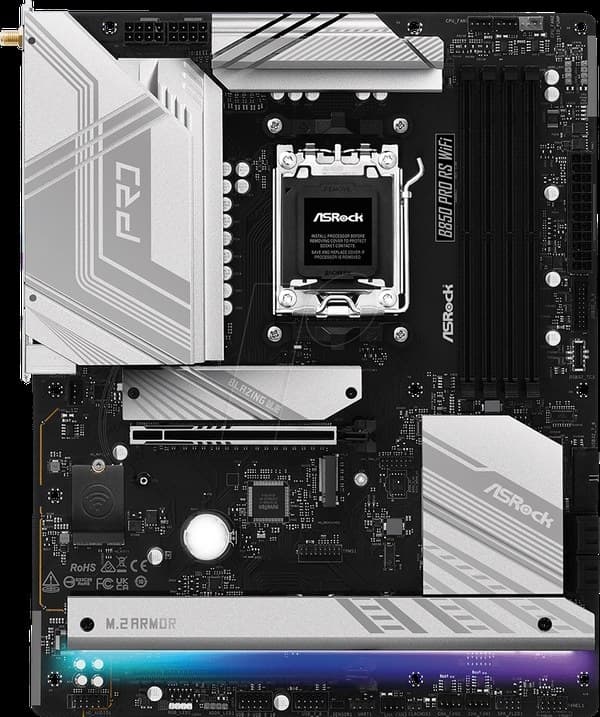 ASRock B850 Pro RS WiFi AMD AM5 DDR5 ATX Motherboard - Image 2