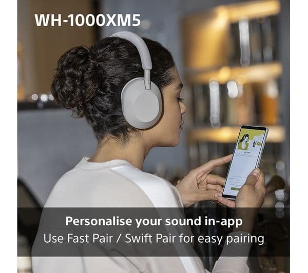 Sony WH-1000XM5 Wireless Noise-Cancelling Over-Ear Headphones - Midnight Blue - Image 10