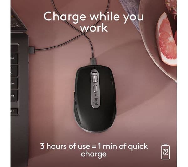 Logitech MX Anywhere 3S for Mac Wireless Mouse Space Grey - Image 5