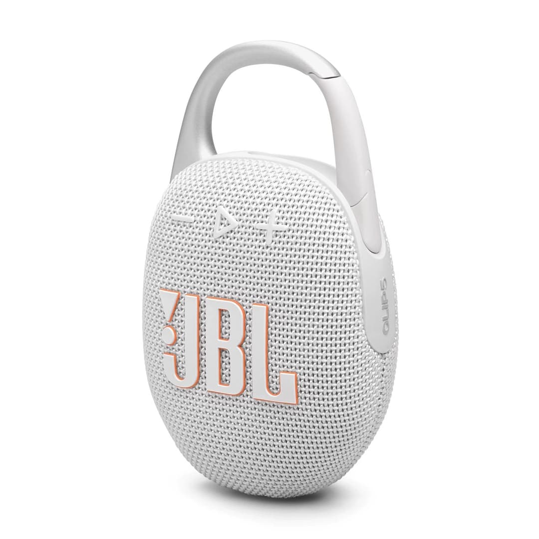 JBL Clip 5 Portable Wireless Speaker - White - Image 1