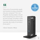 Plugable Technologies UD-3900Z Docking USB 3.2 Gen 1 (3.1 Gen 1) Type-C Black thumbnail 2