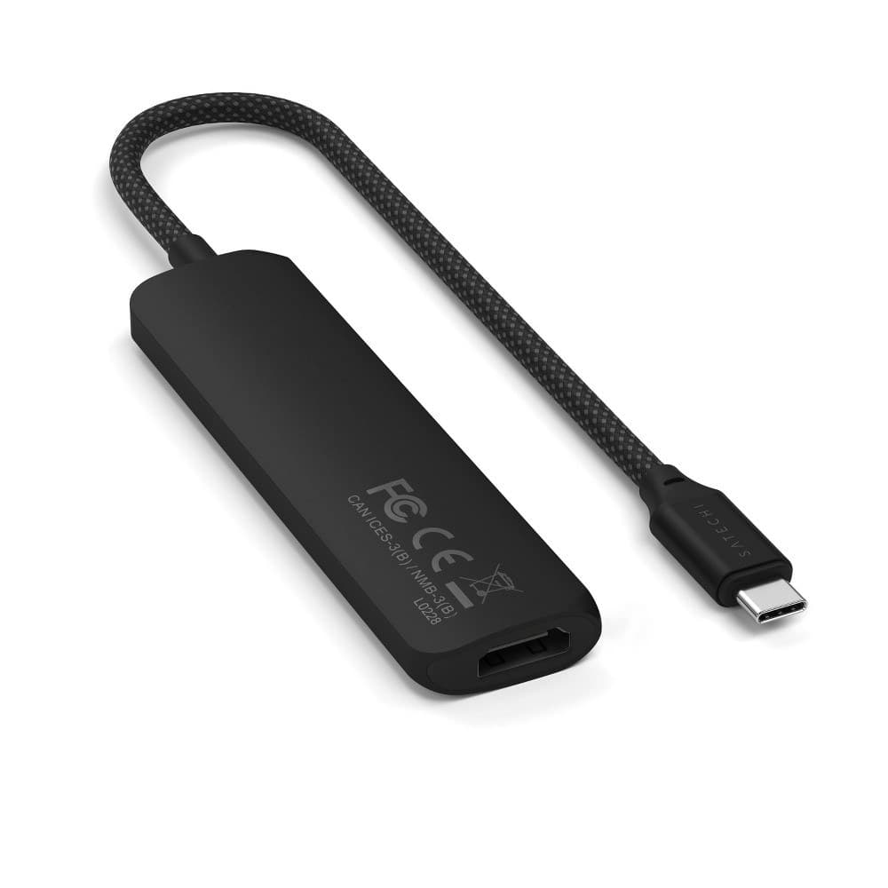 Satechi 4-in-1 USB-C Slim Multiport Adapter 4K - Black - Image 2