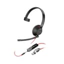 Poly Blackwire 5210 Monaural USB-C USB-A 3.5mm Wired Headset thumbnail 1