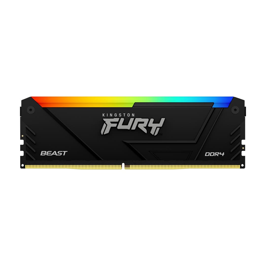 Kingston Technology FURY Beast RGB 16GB (1 x 16GB) 3600MT/s DDR4 CL18 DIMM Black - Image 1