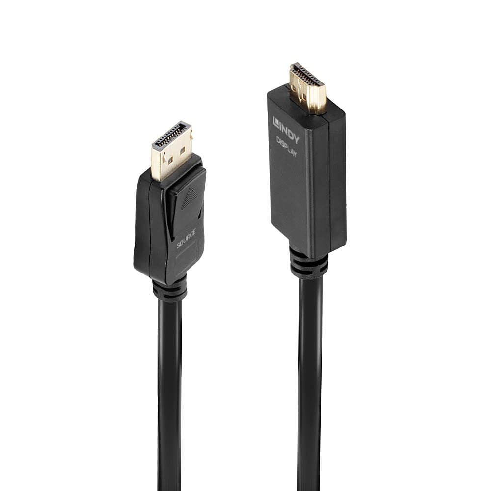 Lindy DisplayPort to HDMI 4K30Hz Adapter Cable, Black - 1m