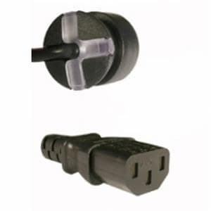 Mercodan SmarTplug Danish Plug to C13 Power Cable 2m - Black