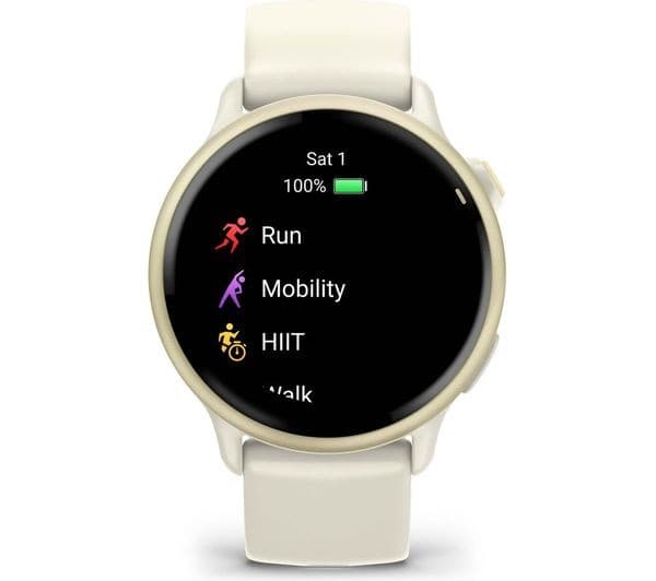 Garmin vivoactive 6 42mm Smartwatch - Bone Lunar Gold - Image 2