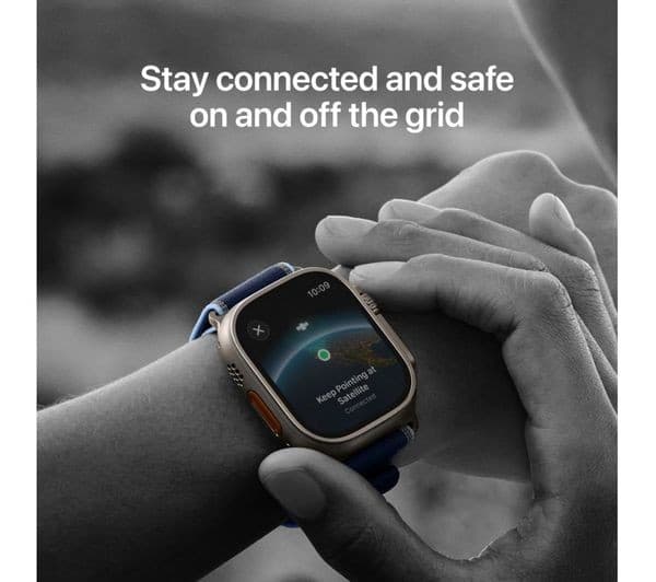 Apple Watch Ultra 3 GPS + Cellular 49mm Black Titanium Case with Black Trail Loop - S/M - Image 8