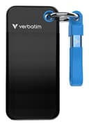 Verbatim Pocket SSD USB 3.2 Gen 2 256GB - Black/Blue thumbnail 1
