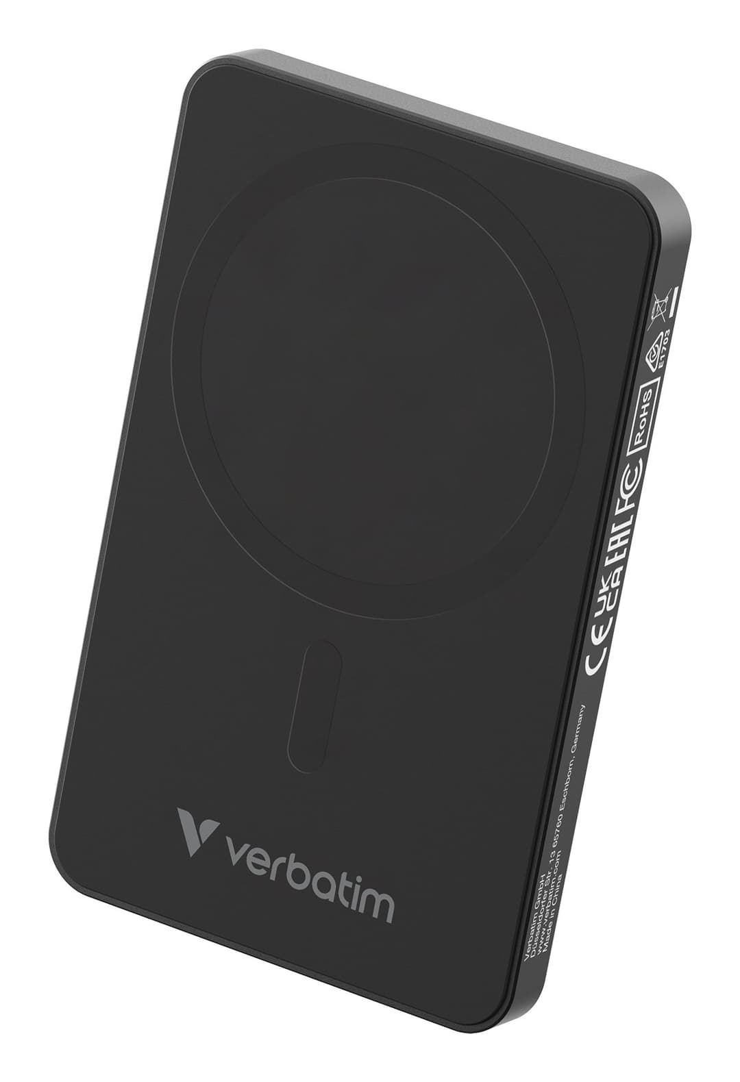 Verbatim Charge 'n' Go Essentials Magnetic Wireless Power Bank 5000mAh Black - Image 2