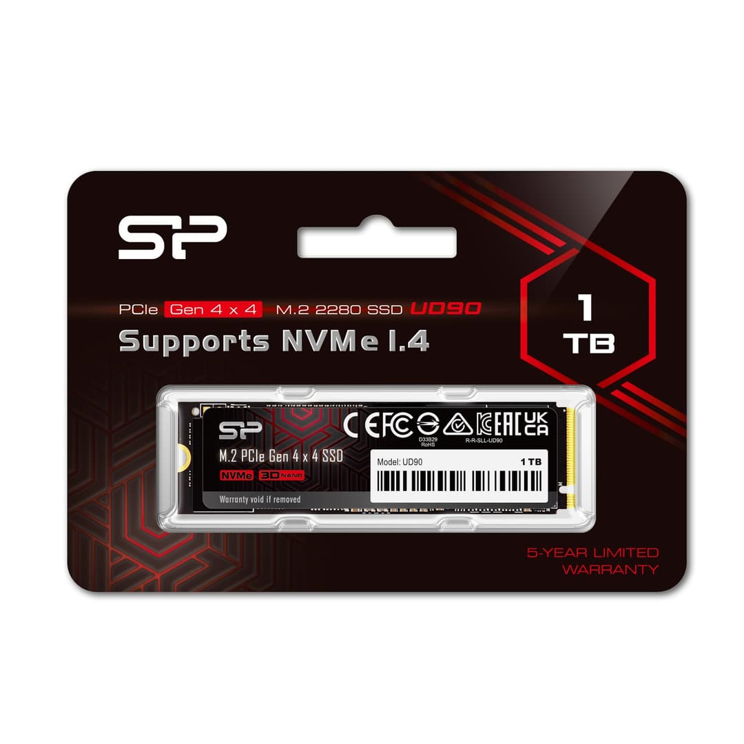 Silicon Power UD90 PCIe Gen 4x4 NVMe 1.4 M.2 2280 SSD 1TB - Image 2