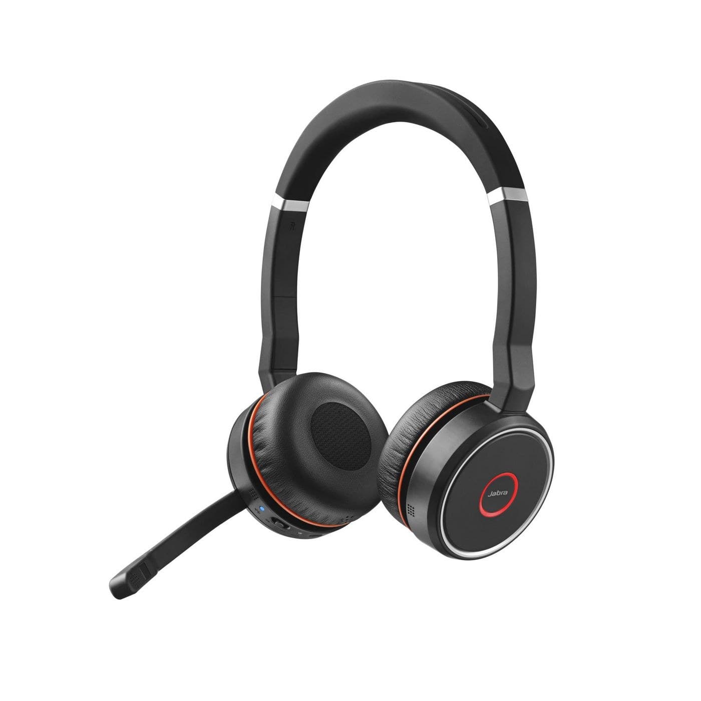 Jabra Evolve 75 MS Stereo Wireless Bluetooth Headset with Link 370 USB Adapter - Black