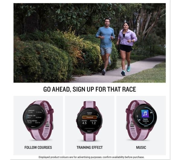 Garmin Forerunner 165 Music 43mm GPS Running Smartwatch - Mist Grey/Whitestone - Image 4
