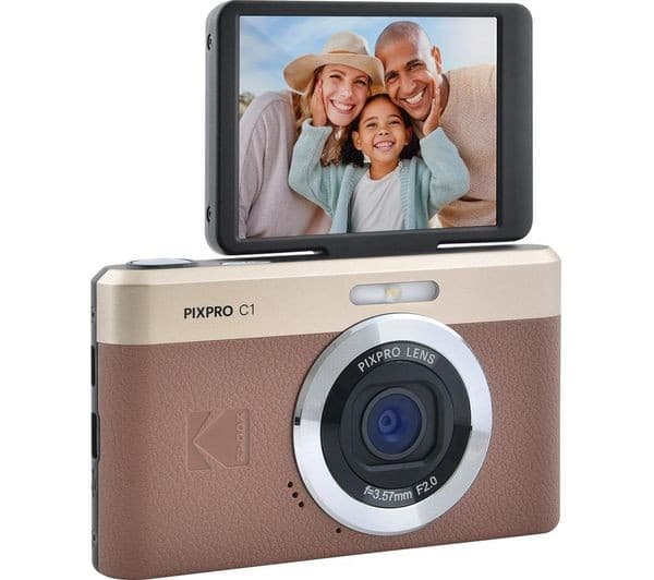 Kodak PIXPRO C1 13MP Compact Digital Camera - Brown - Image 5