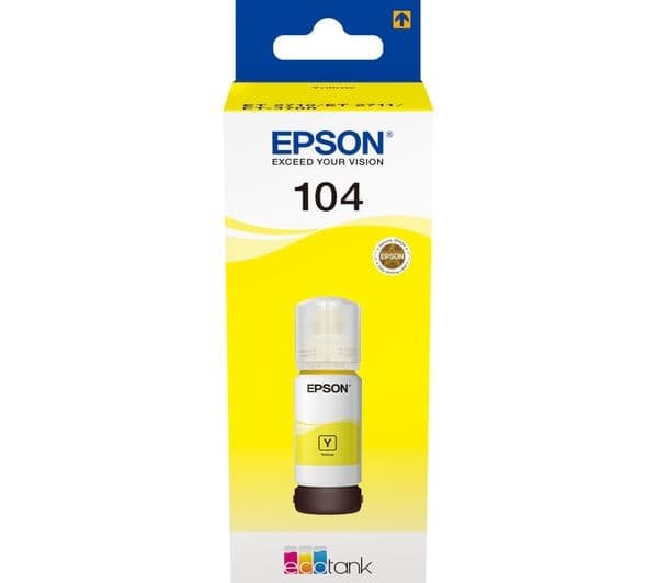 Epson EcoTank 104 Original Ink Bottle 65ml - Yellow