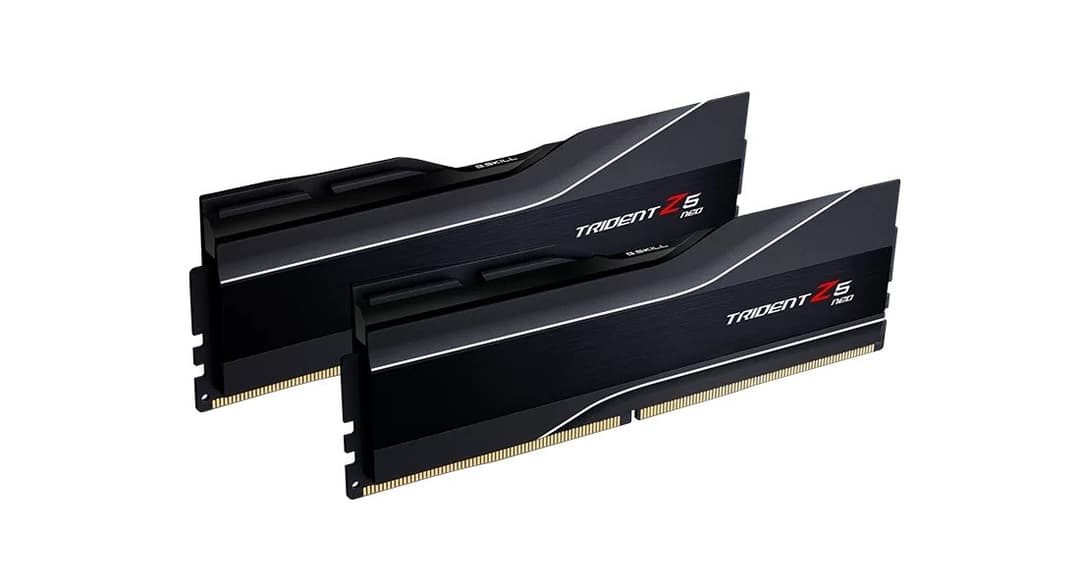G.Skill Trident Z5 Neo 32GB (2 x 16GB) DDR5 6000MHz AMD EXPO Desktop Memory Kit Matte Black - CL32 - Image 1