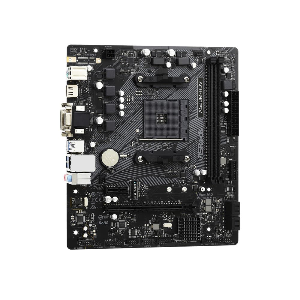 Asrock A520M-HDV Micro-ATX AMD Socket AM4 Motherboard - Image 6
