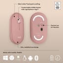 Logitech Pebble 2 M350s Wireless Mouse - Rose thumbnail 6
