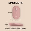 Logitech Pebble 2 M350s Wireless Mouse - Rose thumbnail 8