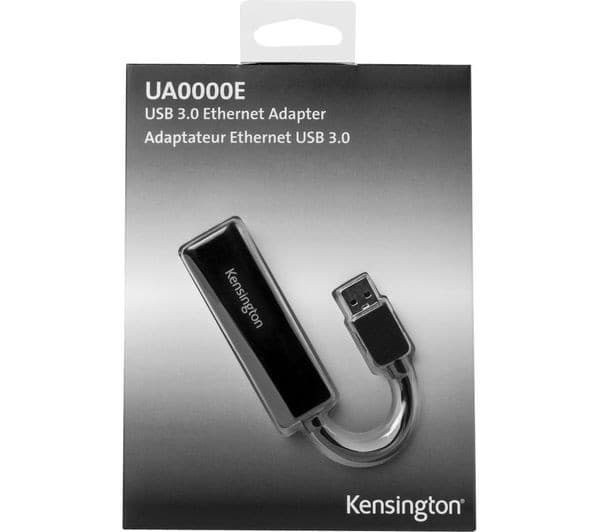 Kensington UA0000E USB Type-A to Ethernet Adapter Black - Image 3