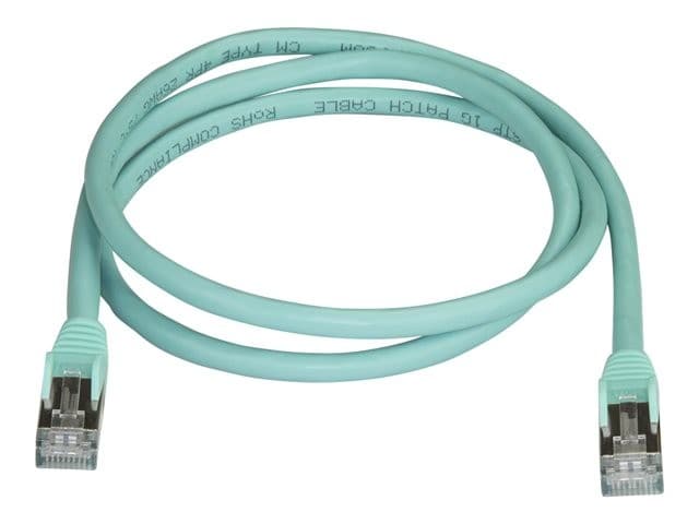 StarTech CAT6A Ethernet Cable 1m Aqua - Image 2