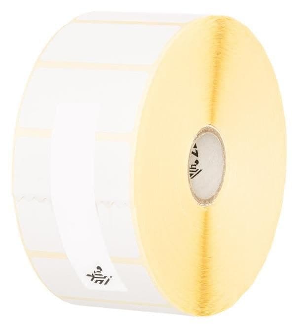 Zebra Z-Select 2000T Thermal Transfer Paper Labels 70 x 32mm, Matt Coated, Perforated, 25mm Core, 2100 Labels per Roll, 4 Rolls (3007205-T)