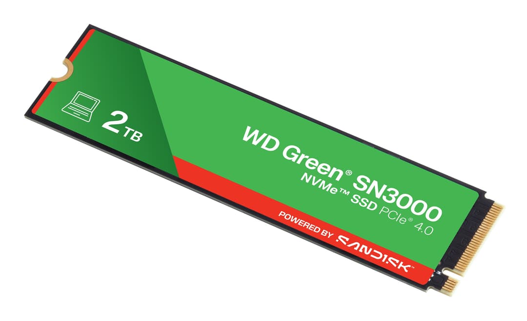 Western Digital WD Green SN3000 M.2 2280 PCIe Gen4 NVMe SSD 2TB - Image 3